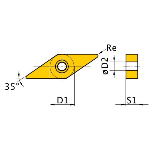 HM-Ersatzwendeplatten Optimum ISO VNMG160408